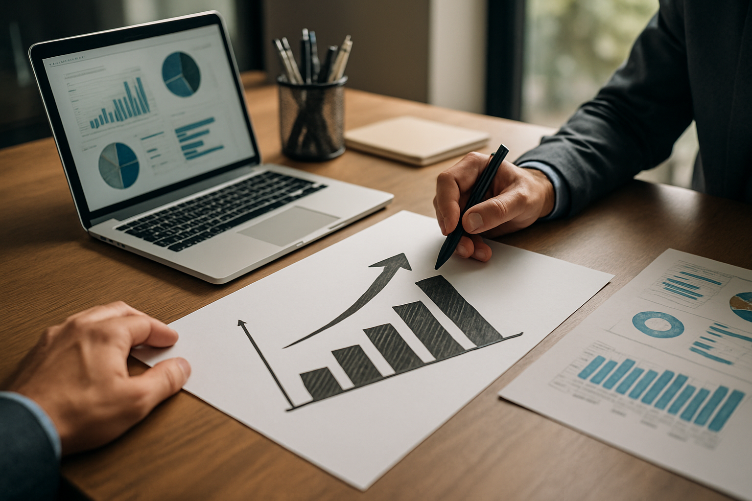 Strategic planning, management consulting, enterprise strategy illustration